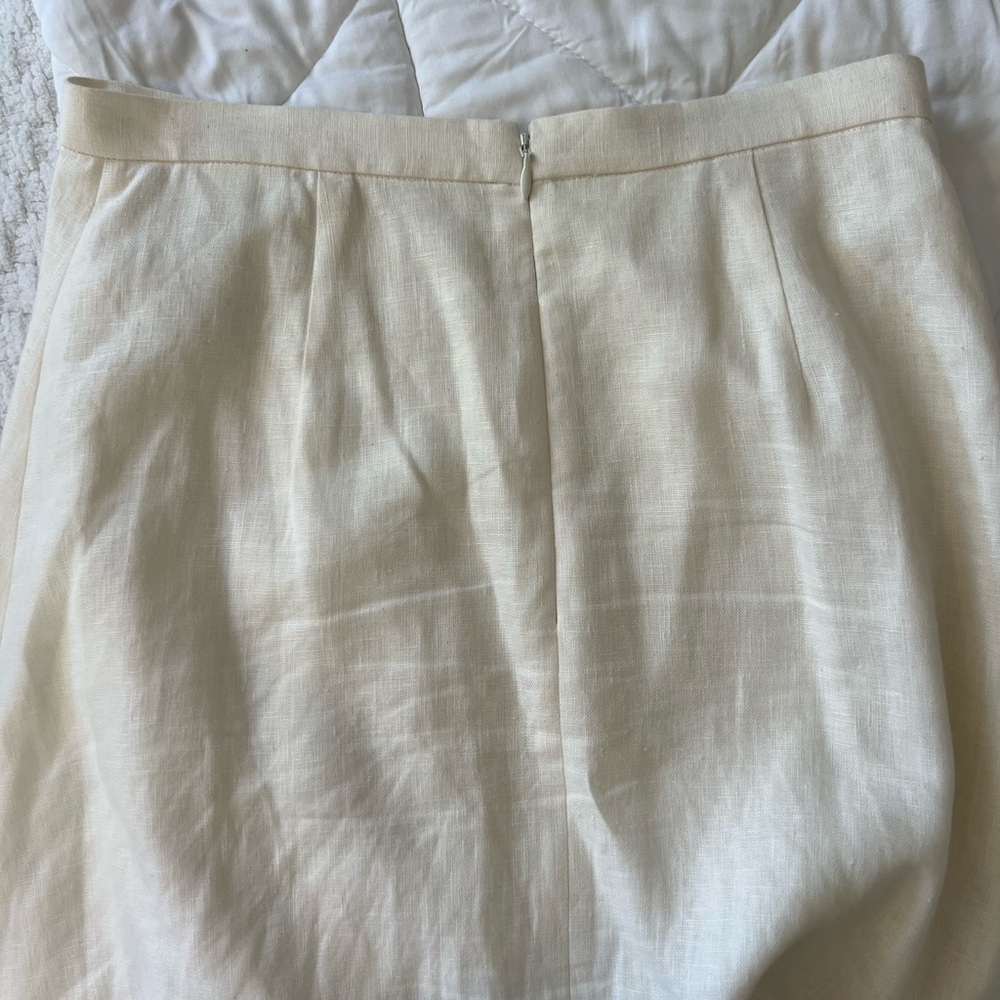 Brooks Brothers White Linen Maxi Skirt size 0 - Picture 12 of 12